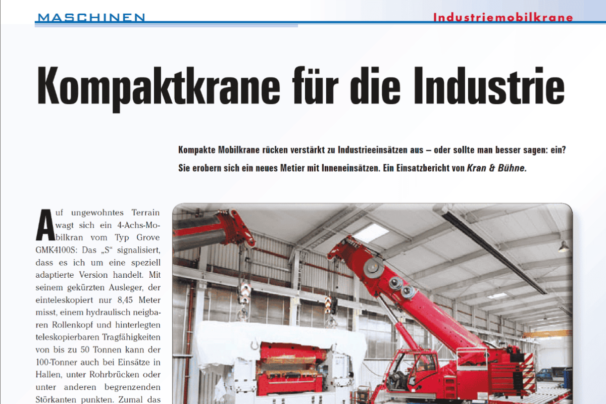 Gmk4100s Kran Und Buehne Maerz 2013